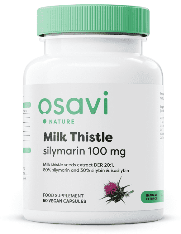 Osavi Milk Thistle, Silymarin 100mg - 60 vegan caps Sale