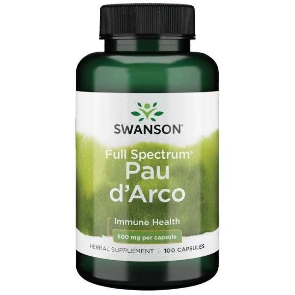 Swanson Full Spectrum Pau d Arco, 500mg - 100 caps For Discount