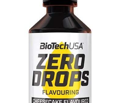 BioTechUSA Zero Drops, Cheesecake - 50 ml Online Sale