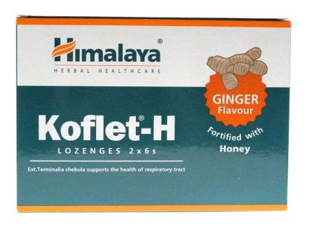 Himalaya Koflet-H, Ginger - 12 lozenges Supply