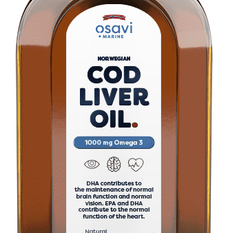 Osavi Norwegian Cod Liver Oil, 1000mg Omega 3 (Lemon-Mint) - 250 ml Online