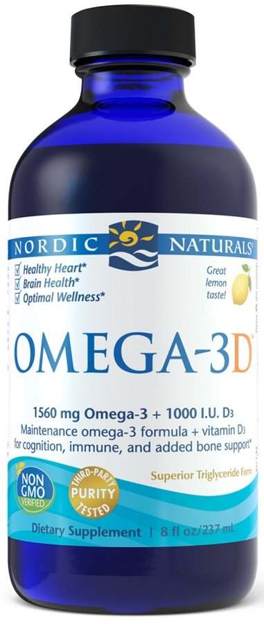 Nordic Naturals Omega-3D, 1560mg Lemon - 237 ml Sale