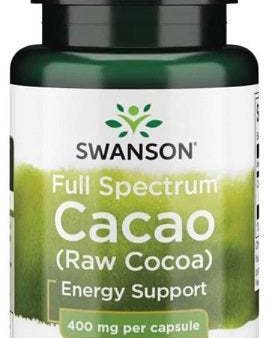 Swanson Full Spectrum Cacao (Raw Cocoa), 400mg - 60 caps For Cheap