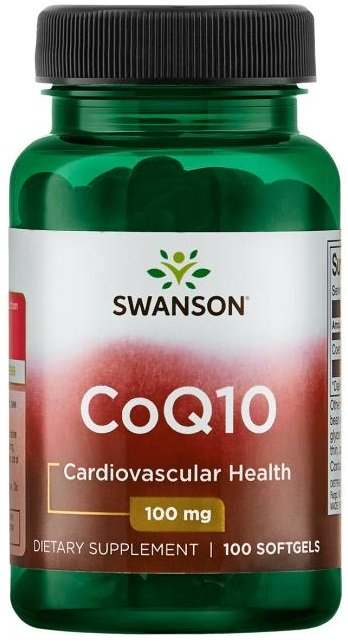 Swanson CoQ10, 100mg - 100 softgels Online Hot Sale