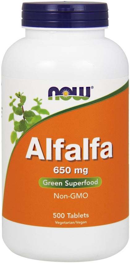 NOW Foods Alfalfa, 650mg - 500 tablets For Discount