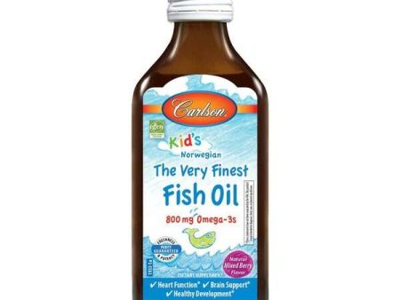 Carlson Labs Kid s The Very Finest Fish Oil, 800mg Natural Mixed Berry - 200 ml Fashion