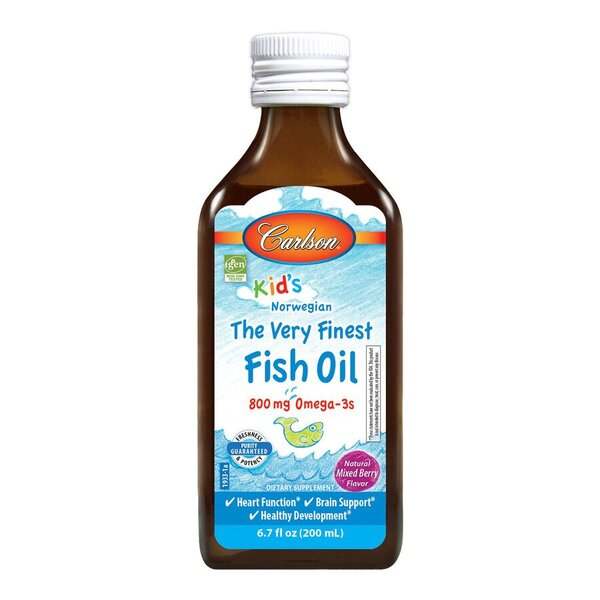 Carlson Labs Kid s The Very Finest Fish Oil, 800mg Natural Mixed Berry - 200 ml Fashion