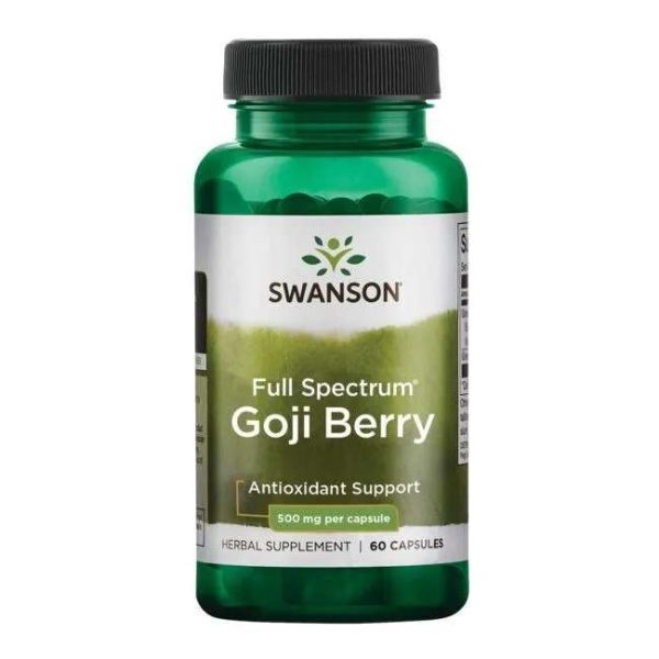 Swanson Full Spectrum Goji Berry, 500mg - 60 caps Cheap