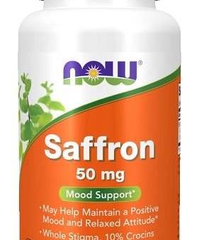 NOW Foods Saffron, 50mg - 60 vcaps Supply