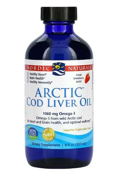 Nordic Naturals Arctic Cod Liver Oil, 1060mg Strawberry - 237 ml For Cheap