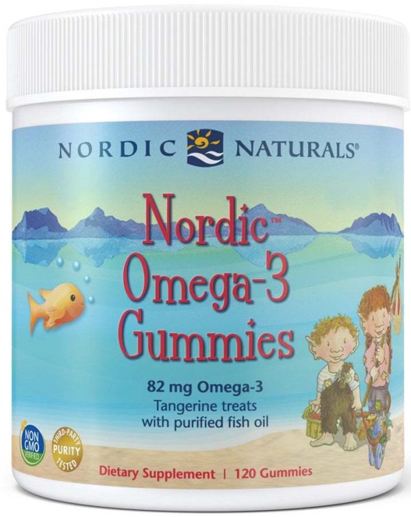 Nordic Naturals Nordic Omega-3 Gummies, 82mg Tangerine Treats - 120 gummies Sale