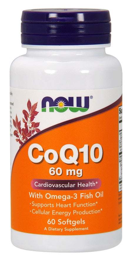 NOW Foods CoQ10 with Omega-3, 60mg - 60 softgels Online