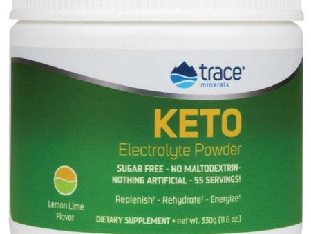 Trace Minerals Keto Electrolyte Powder, Lemon Lime - 330 grams For Cheap