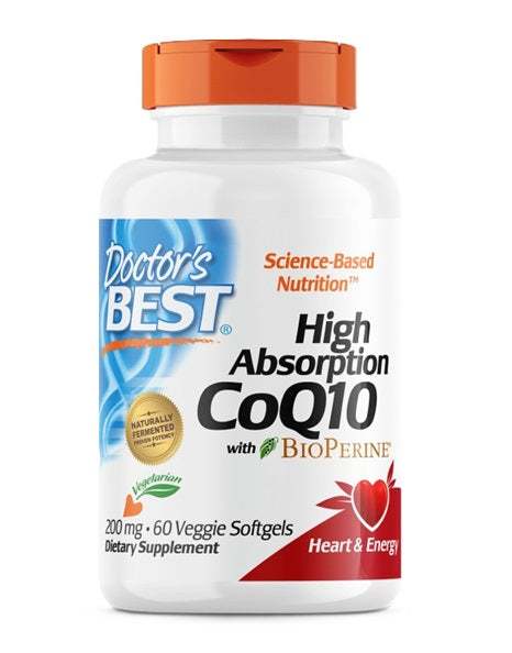 Doctor s Best High Absorption CoQ10 with BioPerine, 200mg - 60 veggie softgels Fashion