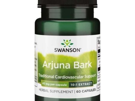 Swanson Arjuna Bark (10:1) Extract, 40mg - 60 caps on Sale