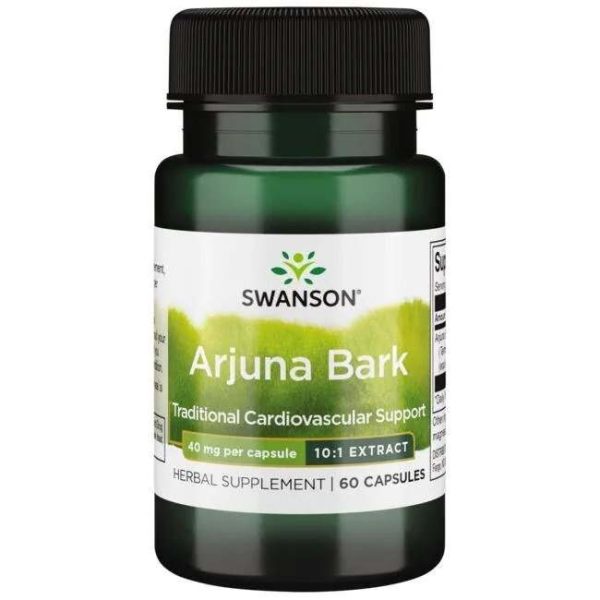 Swanson Arjuna Bark (10:1) Extract, 40mg - 60 caps on Sale