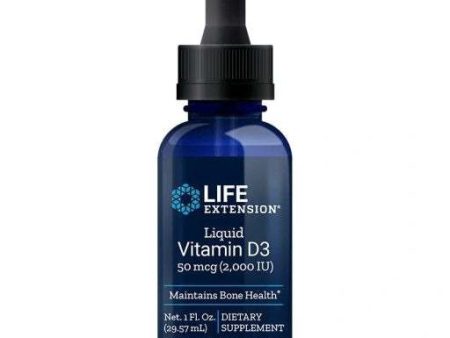 Life Extension Liquid Vitamin D3, 50mcg - 29 ml Hot on Sale