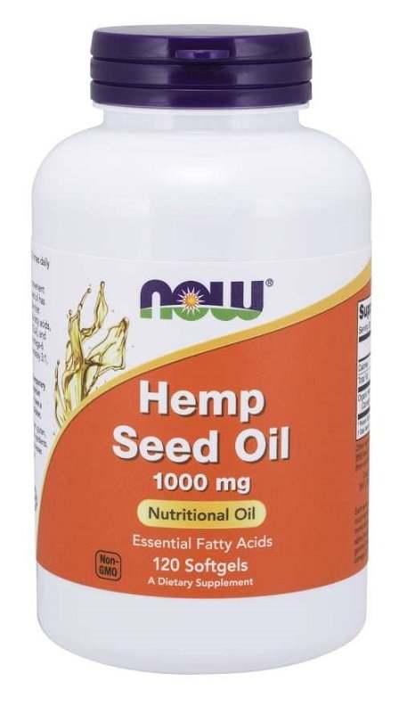 NOW Foods Hemp Seed Oil, 1000mg - 120 softgels Cheap