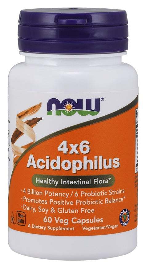 NOW Foods Acidophilus 4X6 - 60 vcaps For Discount