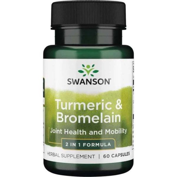 Swanson Turmeric & Bromelain - 60 caps on Sale