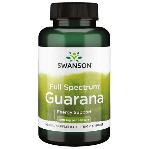 Swanson Full Spectrum Guarana, 500mg - 100 caps Hot on Sale