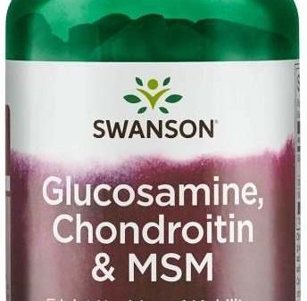 Swanson Glucosamine, Chondroitin & MSM, 750mg - 120 tablets on Sale