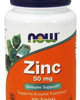 NOW Foods Zinc, 50mg - 100 tablets Cheap