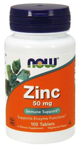 NOW Foods Zinc, 50mg - 100 tablets Cheap