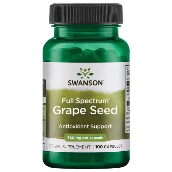 Swanson Full Spectrum Grape Seed, 380mg - 100 caps Sale