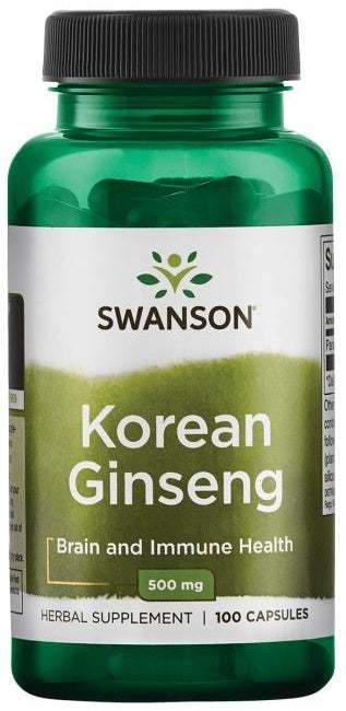 Swanson Korean Ginseng, 500mg - 100 caps Sale