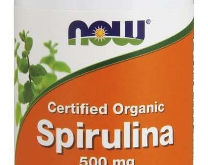 NOW Foods Spirulina Organic, 500mg - 100 tablets For Cheap