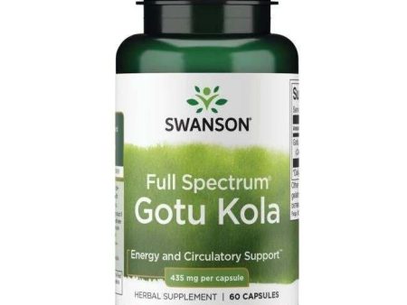 Swanson Full Spectrum Gotu Kola, 435mg - 60 caps For Discount