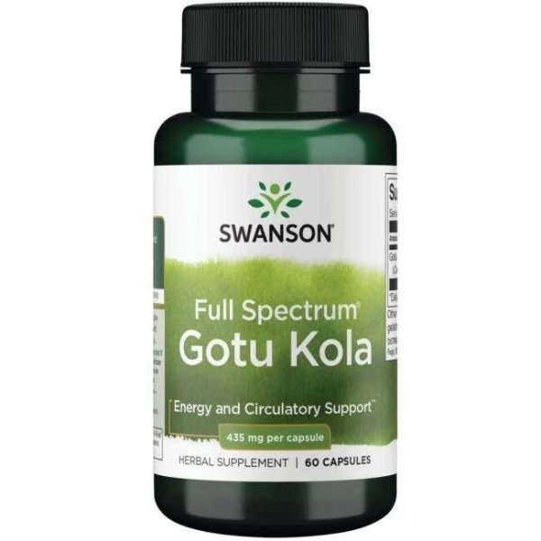 Swanson Full Spectrum Gotu Kola, 435mg - 60 caps For Discount