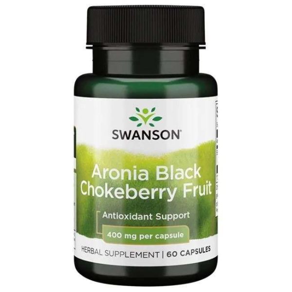 Swanson Aronia Black Chokeberry Fruit, 400mg - 60 caps Sale