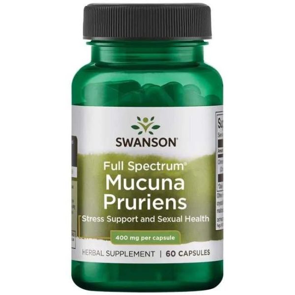 Swanson Full Spectrum Mucuna Pruriens, 400mg - 60 caps For Sale