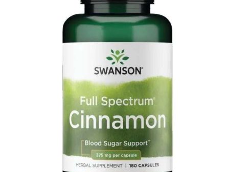 Swanson Full Spectrum Cinnamon, 375mg - 180 caps For Discount