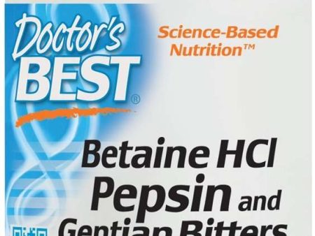 Doctor s Best Betaine HCl Pepsin & Gentian Bitters - 360 caps For Cheap