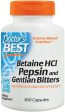 Doctor s Best Betaine HCl Pepsin & Gentian Bitters - 360 caps For Cheap