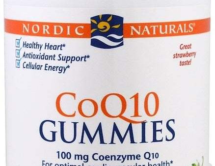 Nordic Naturals CoQ10 Gummies, 100mg Strawberry - 60 gummies Supply