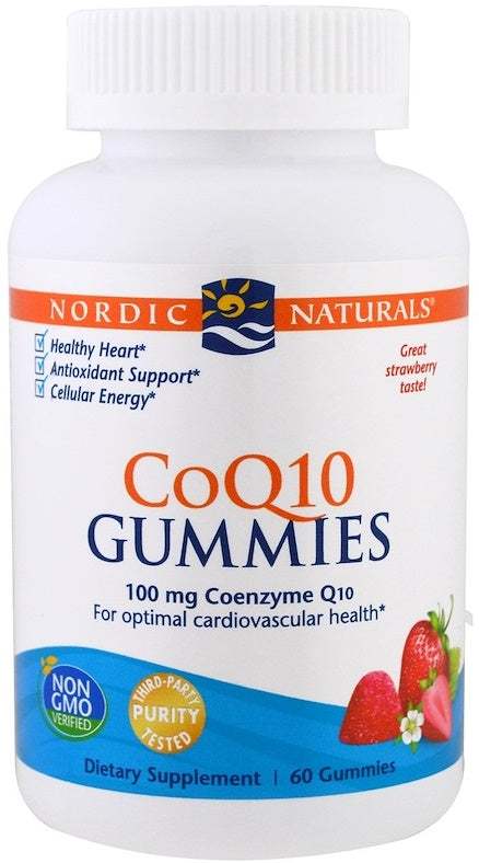 Nordic Naturals CoQ10 Gummies, 100mg Strawberry - 60 gummies Supply