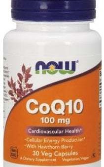 NOW Foods CoQ10 with Hawthorn Berry, 100mg - 30 vcaps Online Sale