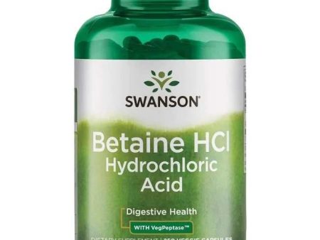 Swanson Betaine HCl Hydrochloric Acid - 250 vcaps Online