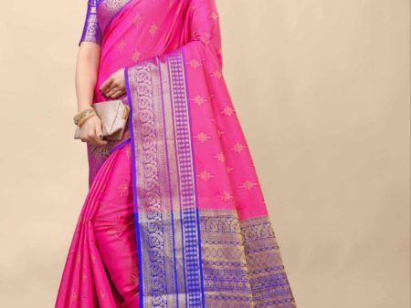 Aastha Fashion Rani Silk Weaving Saree Online Hot Sale