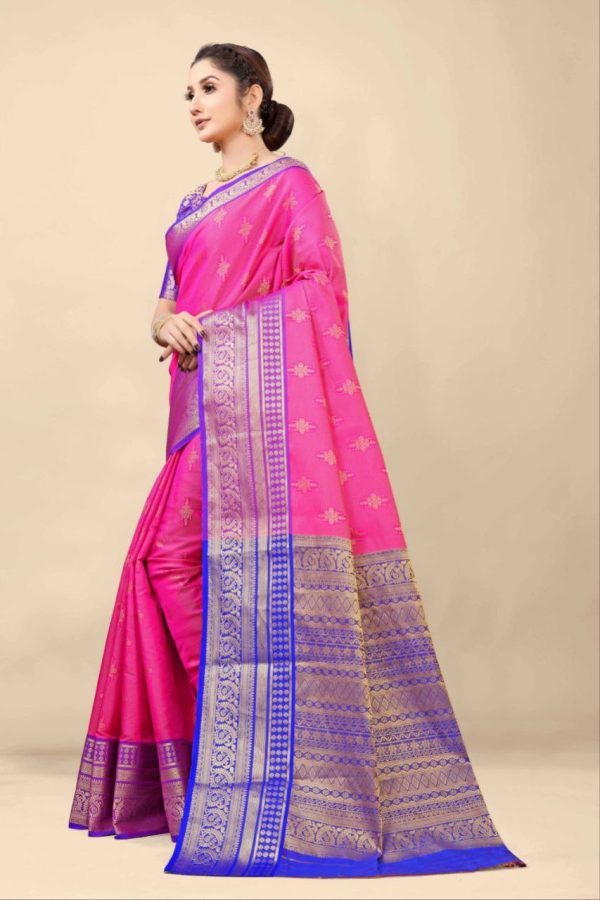 Aastha Fashion Rani Silk Weaving Saree Online Hot Sale