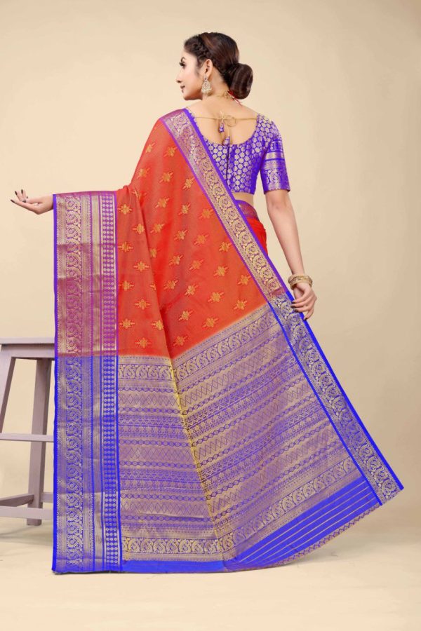 Aastha Fashion Red Silk Weaving Saree Online Sale