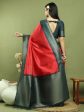 Aastha Fashion Red Silk Blend Weaving Saree Hot on Sale