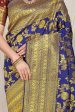 Aastha Fashion Blue Silk Weaving Saree Online Hot Sale