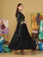 Aastha Fashion Black Georgette Embroidery Anarkali Suit Discount