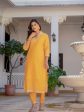 Aastha Fashion Yellow Chinon Embroidery & Printed Anarkali Suit Discount