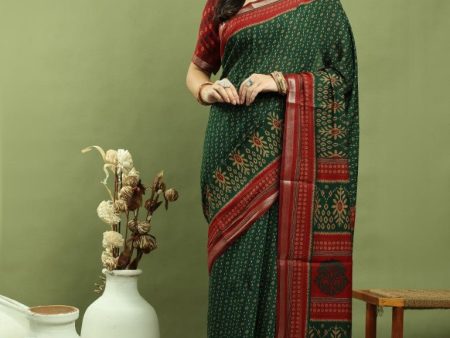 Aastha Fashion Green Silk Blend Weaving Saree Online Hot Sale